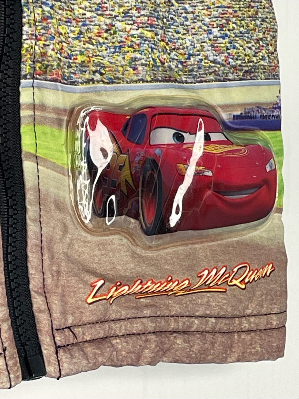 Vintage Disney Pixar Cars Piston Cup Puffer Vest Size 12 Months - Picture 6 of 16
